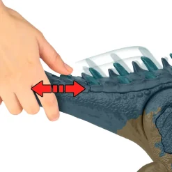 Jurassic World Allosauro Furia Selvaggia, Dinosauro Con Aculei Da Combattimento E Ruggito, Azione D'Attacco Con Il Collo E Morso Attivabili Con Il Pulsante