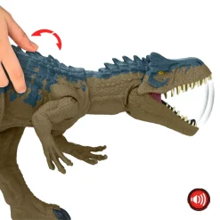 Jurassic World Allosauro Furia Selvaggia, Dinosauro Con Aculei Da Combattimento E Ruggito, Azione D'Attacco Con Il Collo E Morso Attivabili Con Il Pulsante