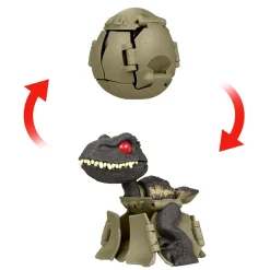 Jurassic World Fierce Changers Personaggi Hidden Hatchers, Uovo Giocattolo 2 In 1 Trasformabile In Dinosauro
