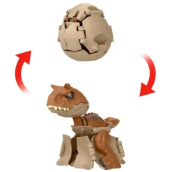 Jurassic World Fierce Changers Personaggi Hidden Hatchers, Uovo Giocattolo 2 In 1 Trasformabile In Dinosauro