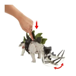 Jurassic World Predatori Giganti Stegosauro, Dinosauro Di Grandi Dimensioni Con Mossa D'Attacco E Attrezzatura Di Tracciamento, Per Gioco Classico E Digitale, Giocattolo, 4+ Anni, Hlp24