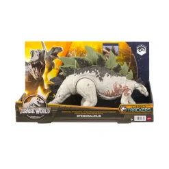Jurassic World Predatori Giganti Stegosauro, Dinosauro Di Grandi Dimensioni Con Mossa D'Attacco E Attrezzatura Di Tracciamento, Per Gioco Classico E Digitale, Giocattolo, 4+ Anni, Hlp24
