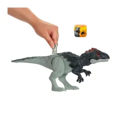 Jurassic World Ruggito Selvaggio, Eocarcaria, Con Suoni E Mossa D'Attacco, Dimensioni Medie, Snodato E Con Gioco Digitale, Giocattolo Per Bambini, 4+ Anni, Hlp17