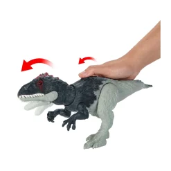 Jurassic World Ruggito Selvaggio, Eocarcaria, Con Suoni E Mossa D'Attacco, Dimensioni Medie, Snodato E Con Gioco Digitale, Giocattolo Per Bambini, 4+ Anni, Hlp17
