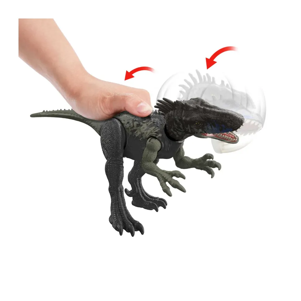 Jurassic World Ruggito Selvaggio, Driptosauro, Con Suoni E Mosse D'Attacco, Dimensioni Medie, Snodato E Con Gioco Digitale , Giocattolo Per Bambini, 4+ Anni, Hlp15