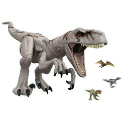 Jurassic World Super Colossal, Istinto Di Sopravvivenza Dinosauro Veloce Snodato, Giocattolo Per Bambini 4+ Anni, Hfr09