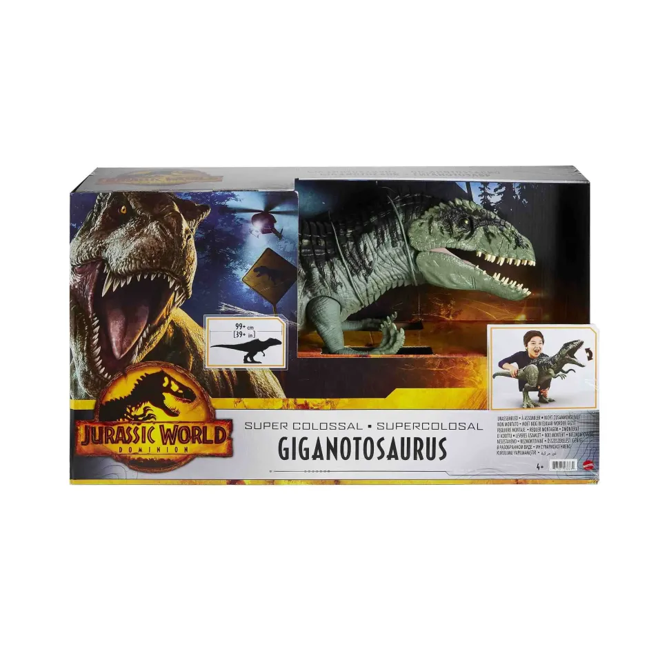 Jurassic World-Super Colossal Dinosauro Gigante Snodato, Giocattolo Per Bambini 4+ Anni, Gwd68
