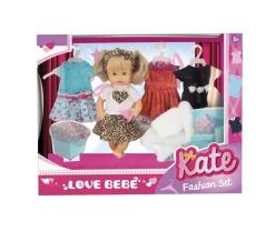 Kate Fashion Set Bambola Con Vestiti
