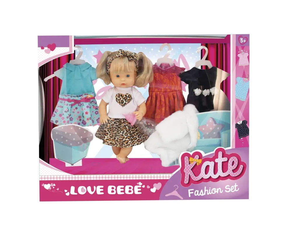 Kate Fashion Set Bambola Con Vestiti
