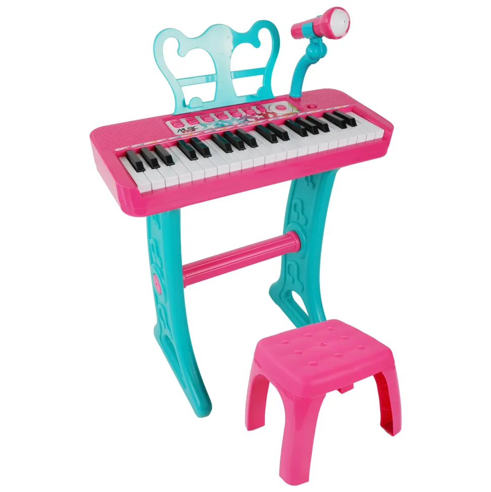 Keyboard Set With Stool Girl