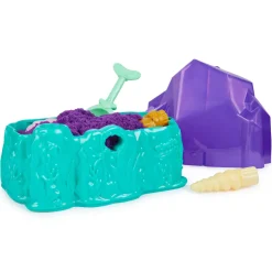 Kinetic Sand, Playset Il Cristallo Della Sirenetta Sabbia Colorata, Sabbia Cinetica 481 G, Accessori Per Scavare E Scoprire, Giochi Per Bambini E Bambine, 3+ Anni