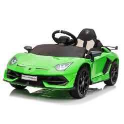 Lamborghini Aventador Svj Roadster Elettrica 12V Telecomandata Per Bambini 3-6 Anni Con 2 Velocita Massime, Fari Funzionanti, Pulsante Start/Stop E Presa Usb