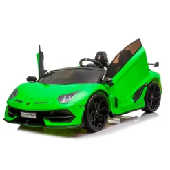 Lamborghini Aventador Svj Roadster Elettrica 12V Telecomandata Per Bambini 3-6 Anni Con 2 Velocita Massime, Fari Funzionanti, Pulsante Start/Stop E Presa Usb