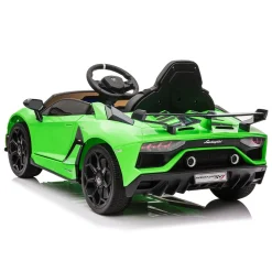 Lamborghini Aventador Svj Roadster Elettrica 12V Telecomandata Per Bambini 3-6 Anni Con 2 Velocita Massime, Fari Funzionanti, Pulsante Start/Stop E Presa Usb