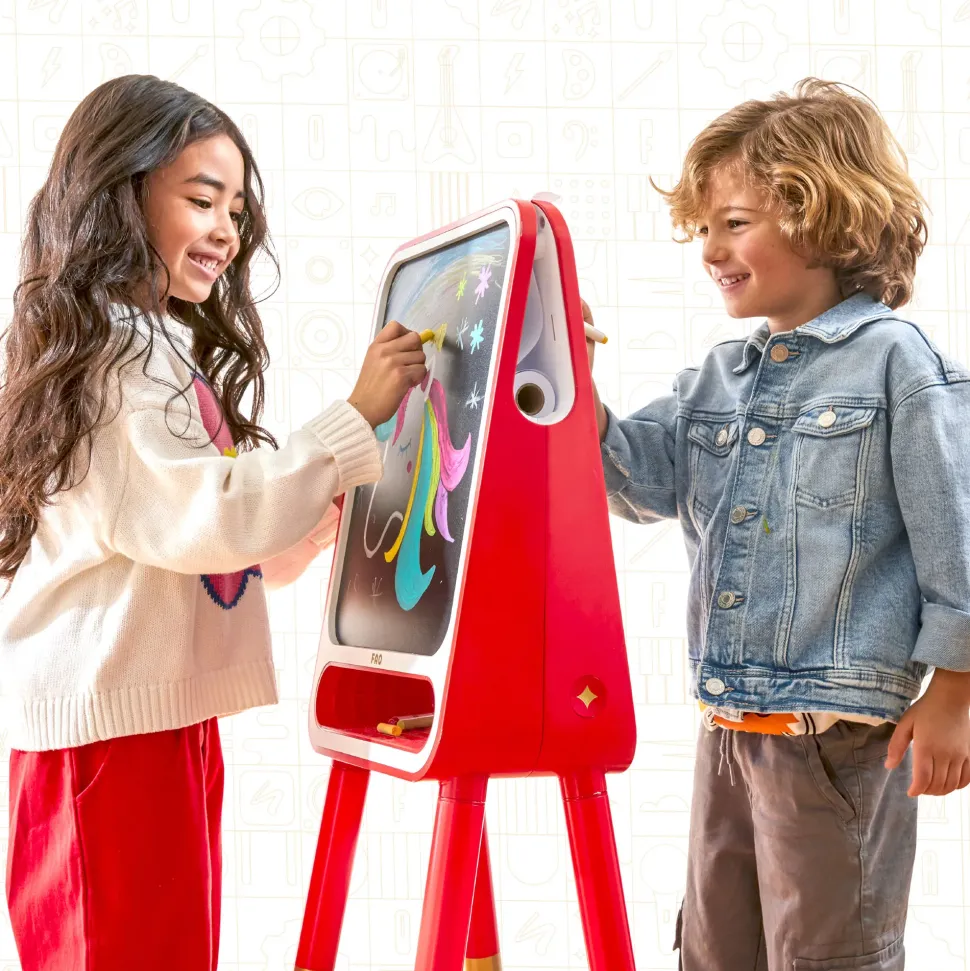 Lavagnetta Con Cavalletto Sketch & Glow 3-In-1 Art Studio