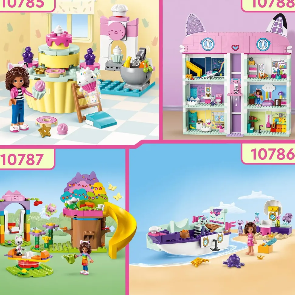 Lego 10788 La Casa Delle Bambole Di Gabby, Casa Giocattolo A 4 Piani E 8 Stanze Con I Personaggi Di Gabby, Regalo Bambini 4+