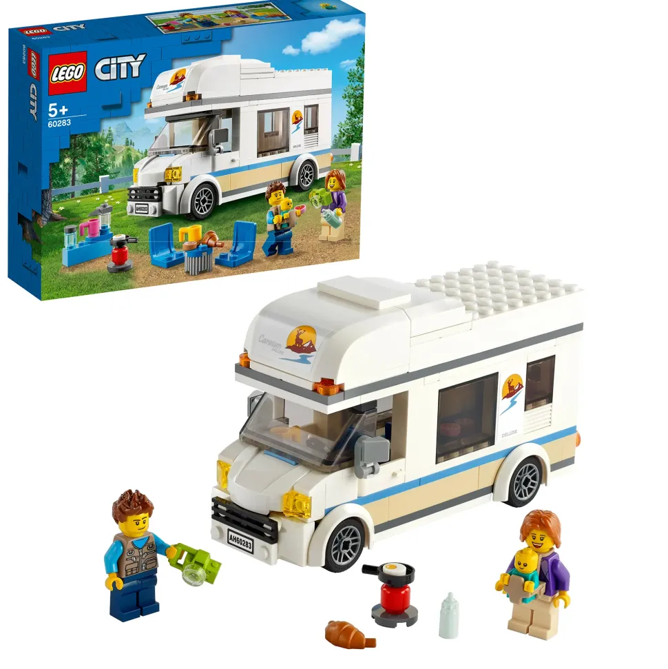 Lego City 60283 Camper Delle Vacanze, Set Di Costruzioni Con Roulotte Giocattolo E Minifigure, Giochi Per Bambini, Idee Regalo