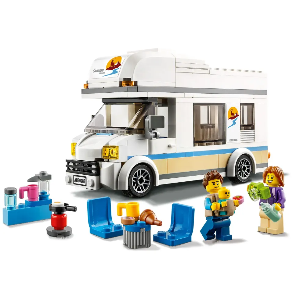 Lego City 60283 Camper Delle Vacanze, Set Di Costruzioni Con Roulotte Giocattolo E Minifigure, Giochi Per Bambini, Idee Regalo