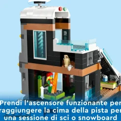Lego City 60366 Centro Sci E Arrampicata, Modular Building Set A 3 Livelli Con Pista E 8 Minifigure, Regalo Per Bambini 7+