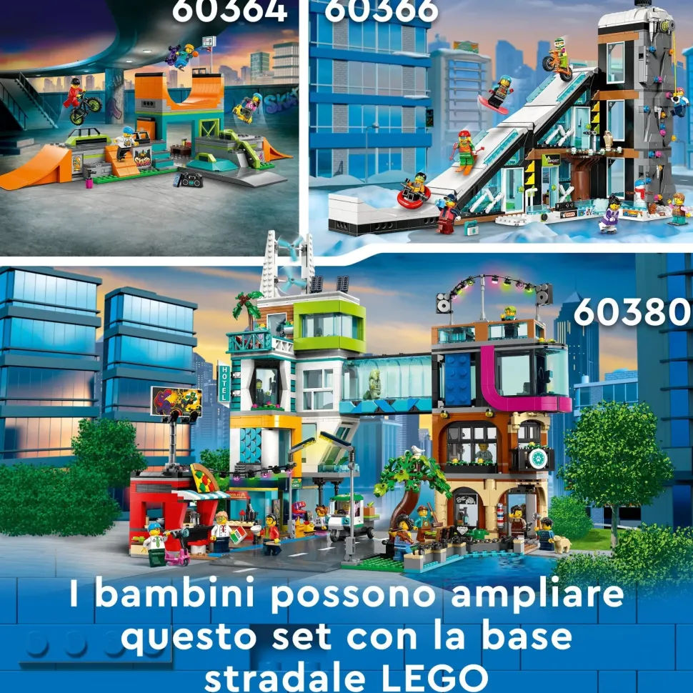 Lego City 60365 Condomini, Modular Building Set Con Stanze Combinabili E 6 Minifigure, Regalo Di Compleanno Per Bambini 6+ Anni