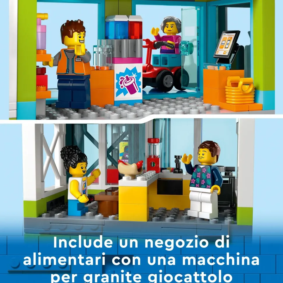Lego City 60365 Condomini, Modular Building Set Con Stanze Combinabili E 6 Minifigure, Regalo Di Compleanno Per Bambini 6+ Anni