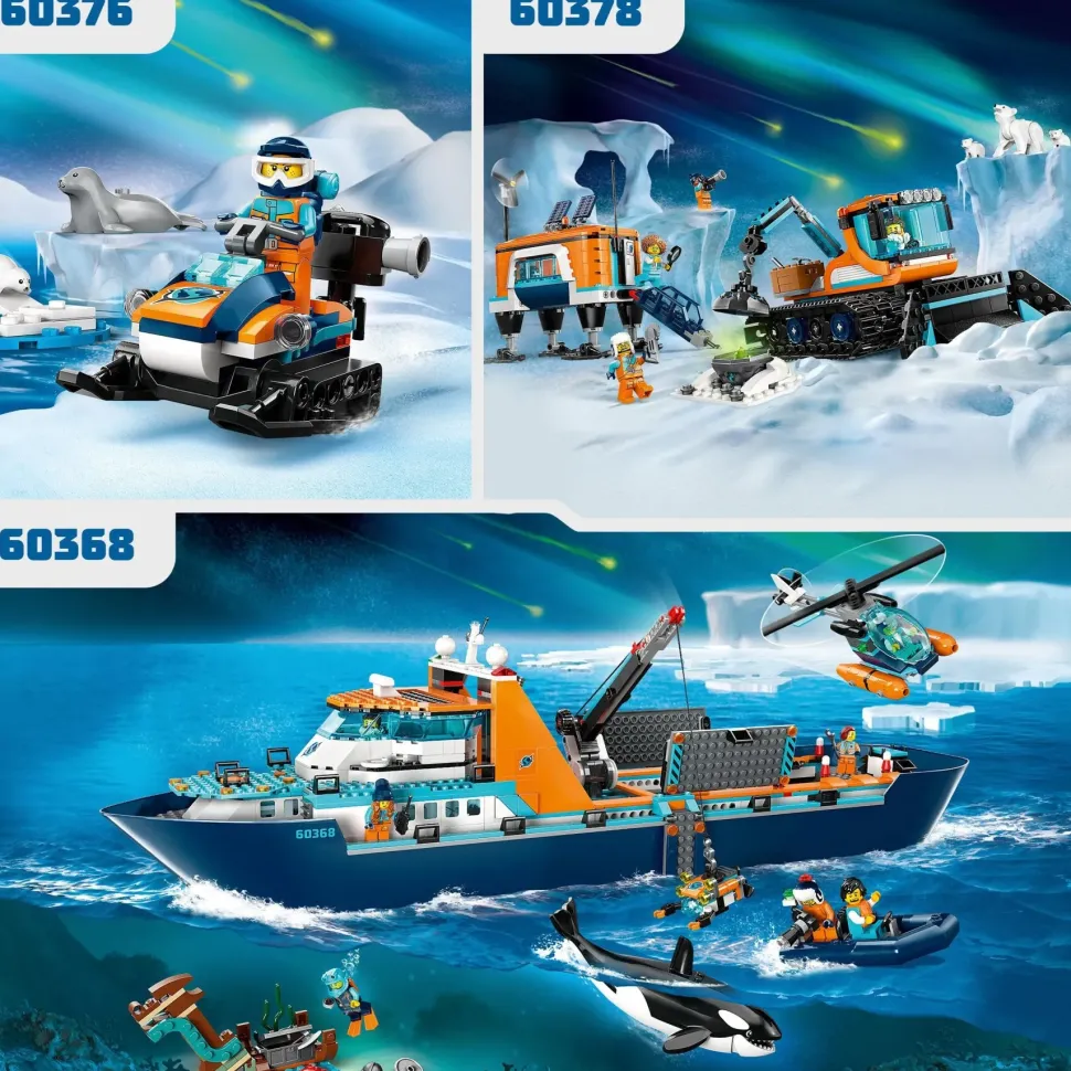 Lego City 60376 Gatto Delle Nevi Artico, Gioco Per Bambini 5+ Anni, Costruzioni Con Veicolo, Foche E Minifigure, Idea Regalo
