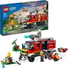 Lego City Fire 60374 Autopompa Dei Vigili Del Fuoco, Unita Di Comando Pompieri, Camion Giocattolo E Droni, Giochi Per Bambini