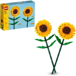 Lego Creator 40524 Girasoli, Fiori Finti Per Bambini 8+ Compatibile Con Bouquet Fiori Artificiali, Regalo Per Ragazza O Ragazzo