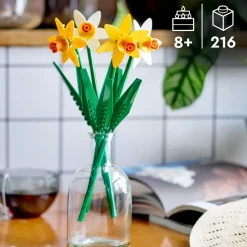 Lego Creator 40747 Narcisi, Fiori Finti Per Bambini 8+, Bouquet Regalo Di San Valentino, Per Lei O Lui, Per Ragazza O Ragazzo