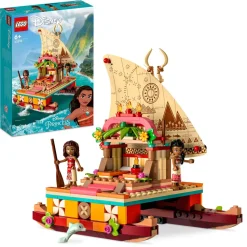 Lego Disney Princess 43210 La Barca A Vela Di Vaiana Con Mini Bamboline E Delfino, Giocattolo Creativo Per Bambine E Bambini 6+