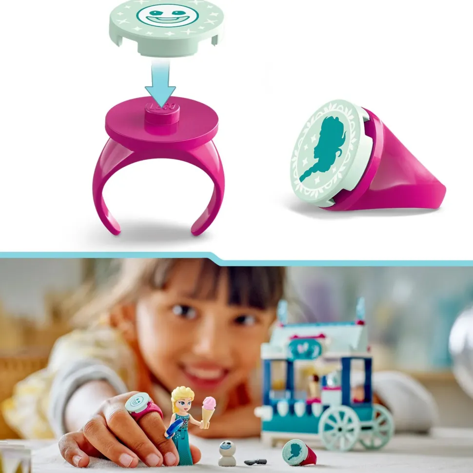 Lego Disney Princess 43234 Le Delizie Al Gelato Di Elsa Frozen, Carretto Dei Gelati Delle Principesse, Giochi Per Bambini 5+