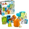 Lego Duplo 10987 Camion Riciclaggio Rifiuti, Camion Spazzatura Giocattolo, Gioco Educativo Per Bambini, Raccolta Differenziata