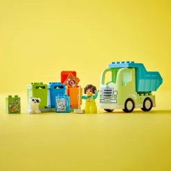 Lego Duplo 10987 Camion Riciclaggio Rifiuti, Camion Spazzatura Giocattolo, Gioco Educativo Per Bambini, Raccolta Differenziata