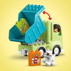 Lego Duplo 10987 Camion Riciclaggio Rifiuti, Camion Spazzatura Giocattolo, Gioco Educativo Per Bambini, Raccolta Differenziata