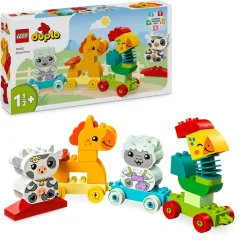 Lego Duplo 10412 Il Treno Degli Animali, Giochi Per Bambini Da 1.5 Anni, Giocattolo Educativo Per L'Apprendimento Didattico