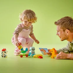 Lego Duplo 10412 Il Treno Degli Animali, Giochi Per Bambini Da 1.5 Anni, Giocattolo Educativo Per L'Apprendimento Didattico
