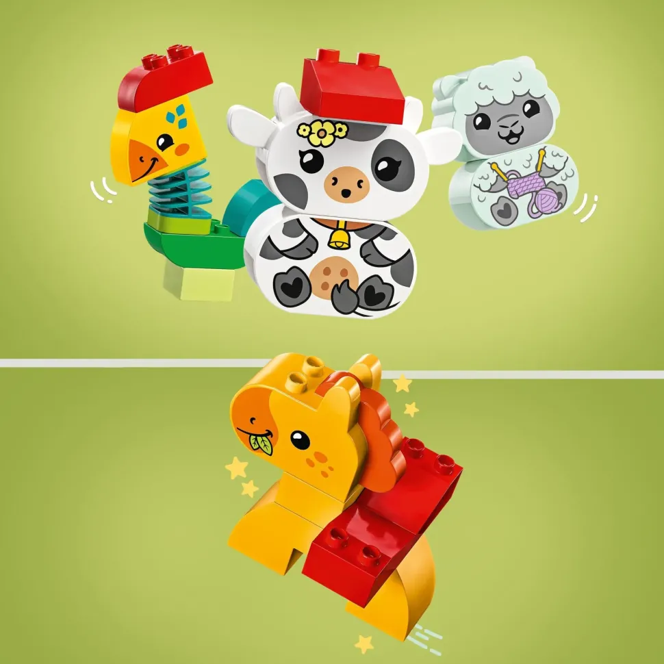 Lego Duplo 10412 Il Treno Degli Animali, Giochi Per Bambini Da 1.5 Anni, Giocattolo Educativo Per L'Apprendimento Didattico