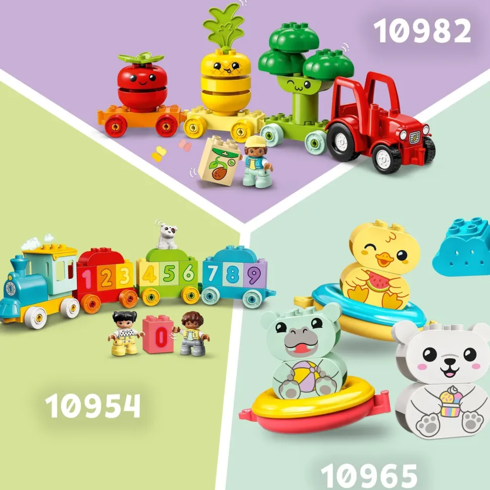 Lego Duplo 10412 Il Treno Degli Animali, Giochi Per Bambini Da 1.5 Anni, Giocattolo Educativo Per L'Apprendimento Didattico