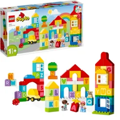 Lego Duplo Classic 10935 Citta Dell'Alfabeto, Giochi Educativi Per Bambini Da 1,5 Anni In Su Con Costruzioni Mattoncini Grandi