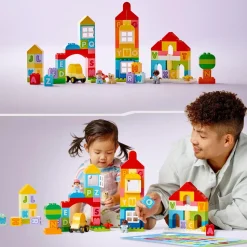 Lego Duplo Classic 10935 Citta Dell'Alfabeto, Giochi Educativi Per Bambini Da 1,5 Anni In Su Con Costruzioni Mattoncini Grandi