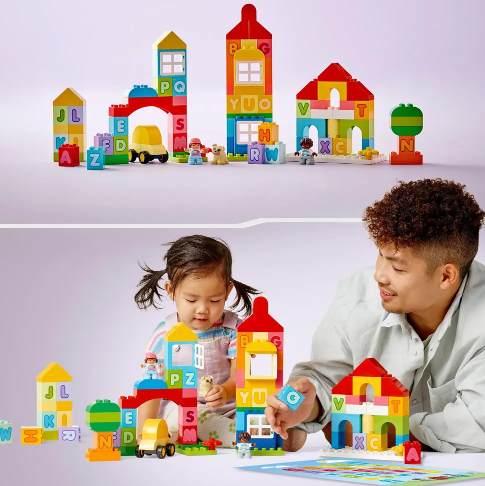 Lego Duplo Classic 10935 Citta Dell'Alfabeto, Giochi Educativi Per Bambini Da 1,5 Anni In Su Con Costruzioni Mattoncini Grandi