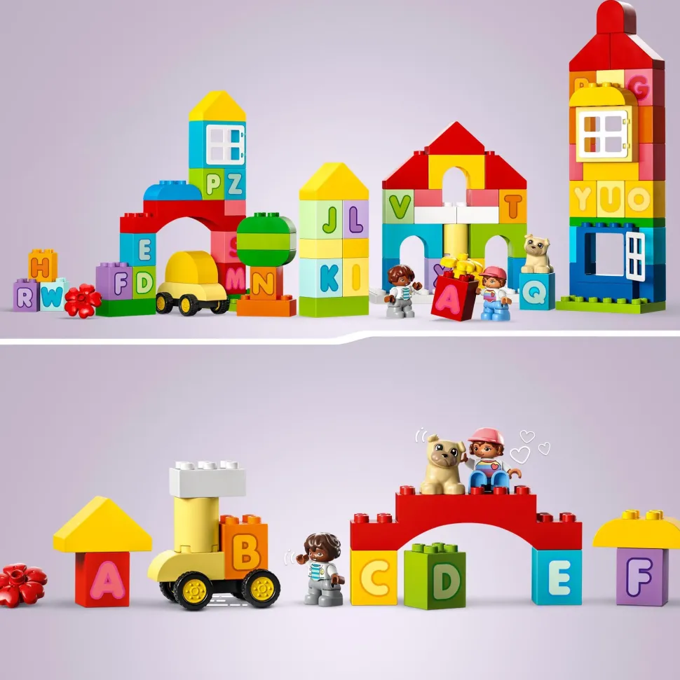 Lego Duplo Classic 10935 Citta Dell'Alfabeto, Giochi Educativi Per Bambini Da 1,5 Anni In Su Con Costruzioni Mattoncini Grandi