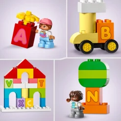 Lego Duplo Classic 10935 Citta Dell'Alfabeto, Giochi Educativi Per Bambini Da 1,5 Anni In Su Con Costruzioni Mattoncini Grandi