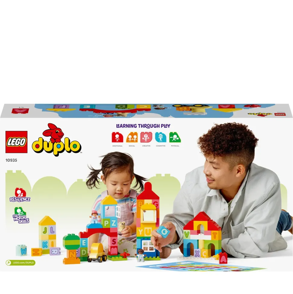 Lego Duplo Classic 10935 Citta Dell'Alfabeto, Giochi Educativi Per Bambini Da 1,5 Anni In Su Con Costruzioni Mattoncini Grandi