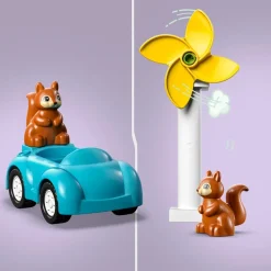 Lego Duplo Town 10985 Turbina Eolica E Auto Elettrica, Macchina Giocattolo, Giochi Educativi Per Bambini, Set Vita Sostenibile