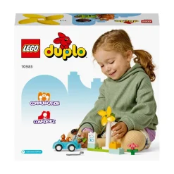 Lego Duplo Town 10985 Turbina Eolica E Auto Elettrica, Macchina Giocattolo, Giochi Educativi Per Bambini, Set Vita Sostenibile