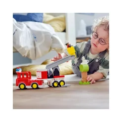 Lego Duplo Town Autopompa, Camion Giocattolo Con Luci E Sirena, Figure Pompiere E Gatto, Giochi Educativi Per Bambini, 10969