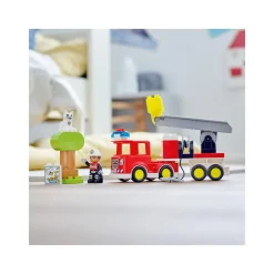 Lego Duplo Town Autopompa, Camion Giocattolo Con Luci E Sirena, Figure Pompiere E Gatto, Giochi Educativi Per Bambini, 10969