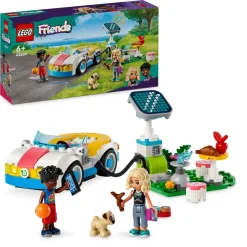 Lego Friends 42609 Auto Elettrica E Caricabatterie, Giochi Per Bambini Di 6+ Anni Con Macchina Giocattolo E 2 Mini Bamboline