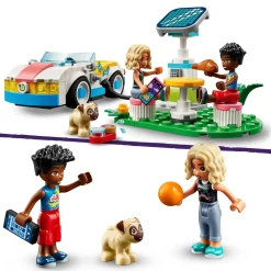 Lego Friends 42609 Auto Elettrica E Caricabatterie, Giochi Per Bambini Di 6+ Anni Con Macchina Giocattolo E 2 Mini Bamboline